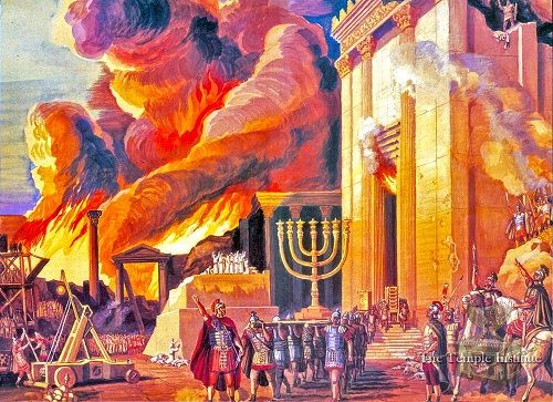 temple on fire