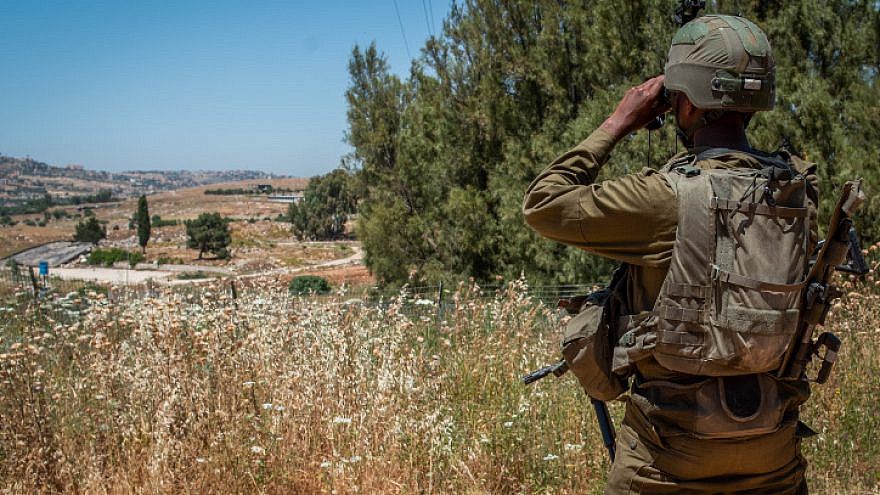 IDF Soldier with binoculars IDF Soldier with binoculars